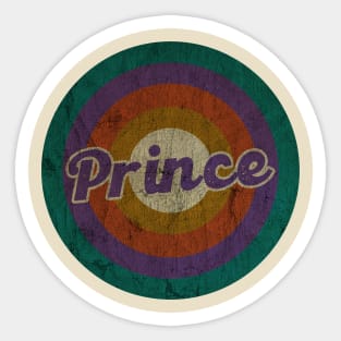 Prince - Retro Circle - DESIGN -  Vintage Sticker